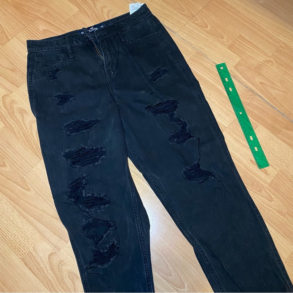 hollister black Vintage Stretch Ultra High-Rise Mom Jeans